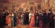William Powell  Frith Private View of the Royal Academy 1881 Sweden oil painting artist